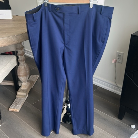 Lauren Ralph Lauren Men’s Navy Blue Wool Blend 2-Piece Suit 2 Button Size 50R - Picture 8 of 14